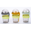 Plastic cup with spoon 500ML salad cup